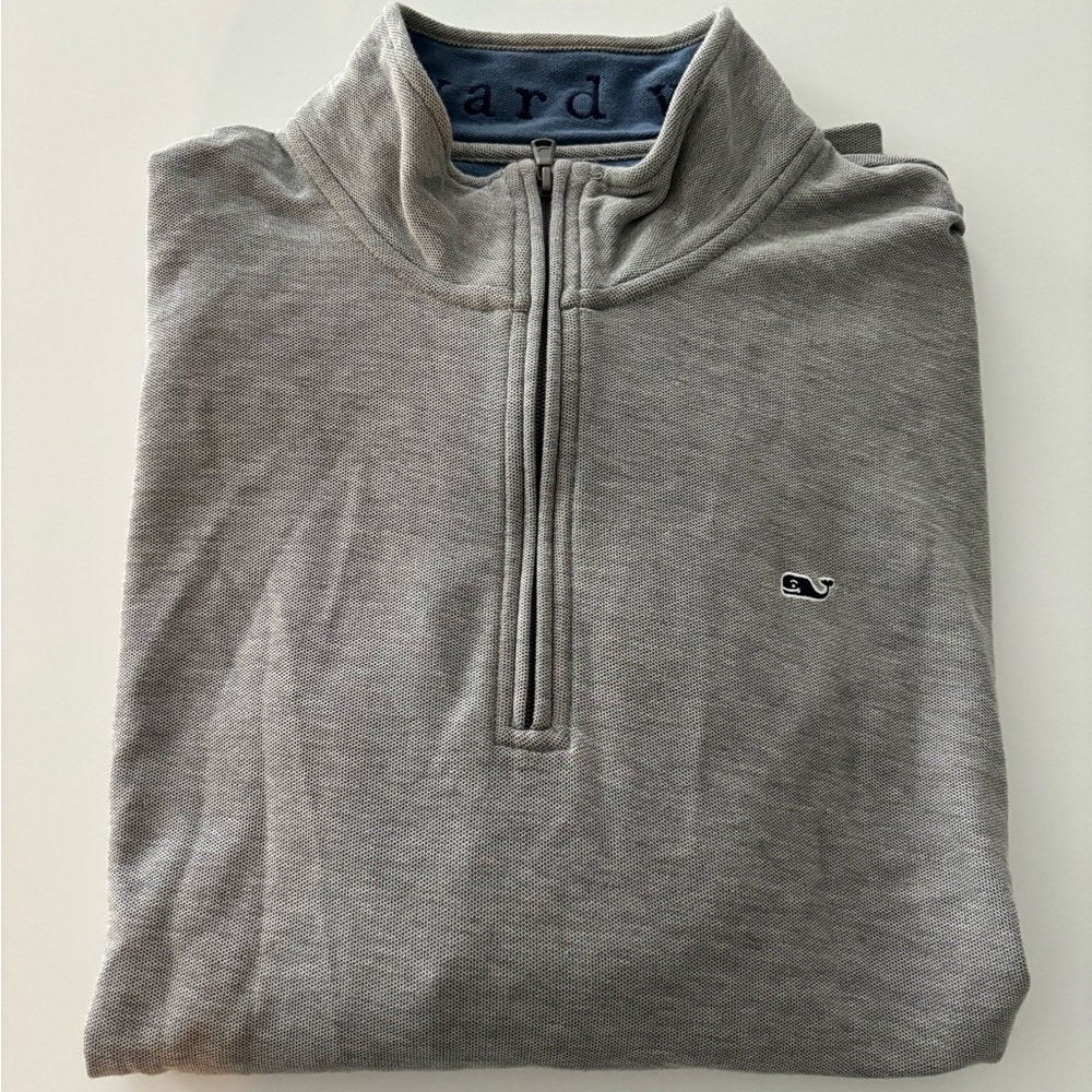 Men’s Xl Vineyard Vines grey long sleeve quarter zip